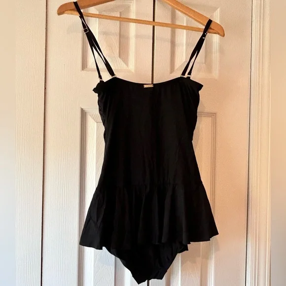 Clavin Klein one piece black bathing suit - size 8 - Picture 2 of 8